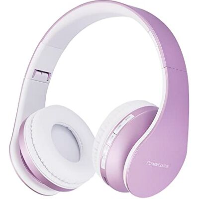 PowerLocus Auriculares Inalámbricos Bluetooth, Auriculares Bluetooth Diadema, Cascos Bluetooth con Micrófono, Hi-Fi Stereo Sonido, Graves Profundos, Audifonos Plegables para iPhone/Android/PC/Viajes PowerLocus Auriculares Inalámbricos Bluetooth, Auriculares Bluetooth Diadema, Cascos Bluetooth con Micrófono, Hi-Fi Stereo Sonido, Graves Profundos, Audifonos Plegables para iPhone/Android/PC/Viajes