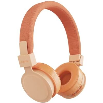 Hama Auriculares inalámbricos de Diadema con micrófono. (Cascos Bluetooth supraaurales, Plegables, batería de 15h, Control de Voz, Ligeros) Naranja. Hama Auriculares inalámbricos de Diadema con micrófono. (Cascos Bluetooth supraaurales, Plegables, batería de 15h, Control de Voz, Ligeros) Naranja.
