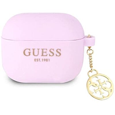 GUESS GUA3LSC4EU FEA3SILRE Funda para AirPods 3, Color Morado GUESS GUA3LSC4EU FEA3SILRE Funda para AirPods 3, Color Morado