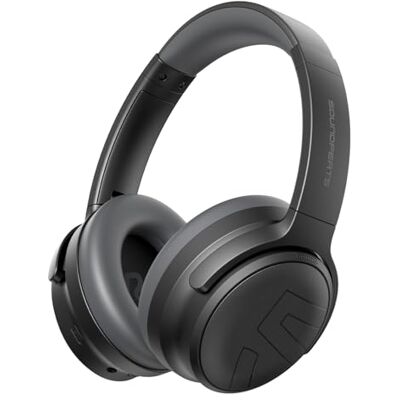 SoundPEATS Space Pro Auriculares Bluetooth 6.0 Over-Ear-Negro con cancelación activa de ruido híbrida,151H,LDAC,Hi-Res, cómodos y ajustables,282g,ideales para el teletrabajo y los viajes SoundPEATS Space Pro Auriculares Bluetooth 6.0 Over-Ear-Negro con cancelación activa de ruido híbrida,151H,LDAC,Hi-Res, cómodos y ajustables,282g,ideales para el teletrabajo y los viajes
