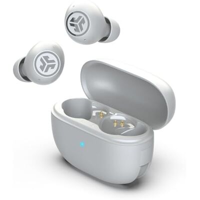 JLab Go Pop ANC Auriculares Bluetooth ANC, Blanco 24+ h de autonomía, IP55 Resistentes al Sudor, micrófono, Llamadas claras y conexión multipunto JLab Go Pop ANC Auriculares Bluetooth ANC, Blanco 24+ h de autonomía, IP55 Resistentes al Sudor, micrófono, Llamadas claras y conexión multipunto