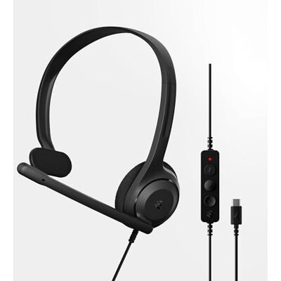 EPOS C1 Auriculares USB-C Cableados Audio Hi-Fi, Micrófono con Reducción de Ruido, Diseño Ergonómico para Uso Prolongado, Cascos On-Ear, Ideal para Oficina y Trabajo Remoto, Certificado Chromebook EPOS C1 Auriculares USB-C Cableados Audio Hi-Fi, Micrófono con Reducción de Ruido, Diseño Ergonómico para Uso Prolongado, Cascos On-Ear, Ideal para Oficina y Trabajo Remoto, Certificado Chromebook