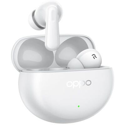 Oppo Enco Air4 Pro True Wireless Earbuds, Bluetooth 5.4 In-Ear Headphones Stereo, Hi-Res Audio, 44H Playtime, 49dB Noise Cancelling, Transparency Mode, Triple-Mic System, Deep Bass, IP55, White Oppo Enco Air4 Pro True Wireless Earbuds, Bluetooth 5.4 In-Ear Headphones Stereo, Hi-Res Audio, 44H Playtime, 49dB Noise Cancelling, Transparency Mode, Triple-Mic System, Deep Bass, IP55, White