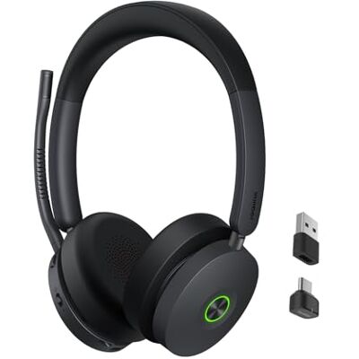 Yealink BH74 ANC Auriculares inalámbricos Bluetooth, 6X Micrófono híbrido con cancelación de Ruido, 32 Horas de duración de la batería en conversación, certificación Microsoft Teams Yealink BH74 ANC Auriculares inalámbricos Bluetooth, 6X Micrófono híbrido con cancelación de Ruido, 32 Horas de duración de la batería en conversación, certificación Microsoft Teams