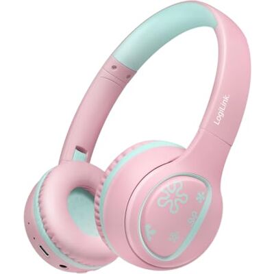 LogiLink My First Auriculares Infantiles Plegables (BT 5.4, Volumen máximo, 85 dB, con micrófono), Color Rosa y Azul Claro LogiLink My First Auriculares Infantiles Plegables (BT 5.4, Volumen máximo, 85 dB, con micrófono), Color Rosa y Azul Claro