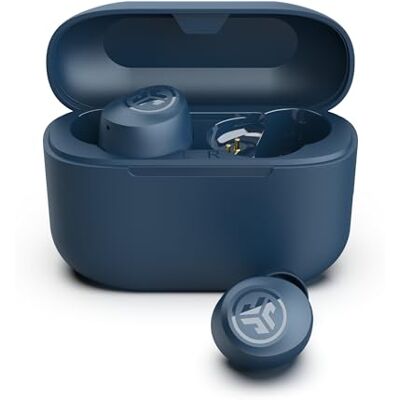 JLab Go Air Pop+ Auriculares Inalámbricos Bluetooth 35h, Azul Marino Wireless Earbuds con Caja de Carga, Audífonos Bluetooth con Micrófono, Dual Connect, App JLab Go Air Pop+ Auriculares Inalámbricos Bluetooth 35h, Azul Marino Wireless Earbuds con Caja de Carga, Audífonos Bluetooth con Micrófono, Dual Connect, App