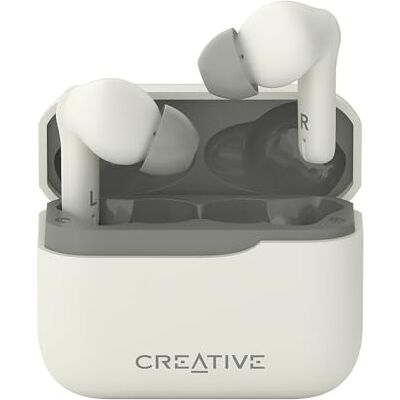 Creative Zen Air Plus Auriculares internos inalámbricos auténticos y Ligeros con Bluetooth Audio LE, cancelación Activa de Ruido híbrida, Modo Ambiente, hasta 32 Horas de reproducción Total (Crema) Creative Zen Air Plus Auriculares internos inalámbricos auténticos y Ligeros con Bluetooth Audio LE, cancelación Activa de Ruido híbrida, Modo Ambiente, hasta 32 Horas de reproducción Total (Crema)