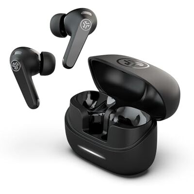 JLab JBuds Pods ANC Auriculares Bluetooth con Cancelación Activa de Ruido, 56+ Horas, In-Ear, IP55, Audio Personalizable, Control por Aplicación, Conexión Multipunto, Llamadas Nítidas, Negro JLab JBuds Pods ANC Auriculares Bluetooth con Cancelación Activa de Ruido, 56+ Horas, In-Ear, IP55, Audio Personalizable, Control por Aplicación, Conexión Multipunto, Llamadas Nítidas, Negro