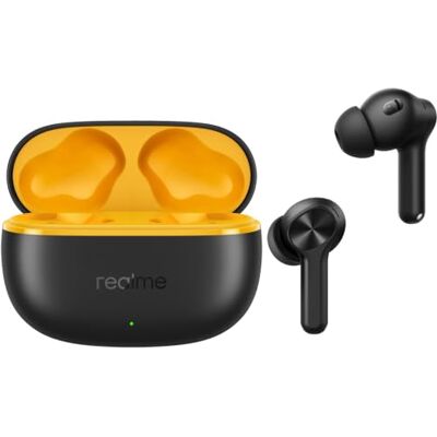 realme Buds T200 Lite,IPX4, Bluetooth 5.4, Driver dinámico de 12,4 mm, Autonomía máxima 48 horas, Latencia 45 ms, Doble micrófono ENC, Conexión rápida Google, Auriculares In-Ear Wireless Veri, Negro realme Buds T200 Lite,IPX4, Bluetooth 5.4, Driver dinámico de 12,4 mm, Autonomía máxima 48 horas, Latencia 45 ms, Doble micrófono ENC, Conexión rápida Google, Auriculares In-Ear Wireless Veri, Negro