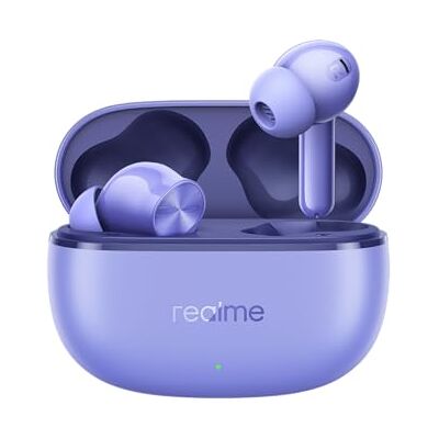 realme Buds T200 Lite, emparejamiento con Dos Dispositivos, Resistencia al Agua IPX4, conectividad Bluetooth 5.4, batería de Larga duración, latencia ultrabaja, Morado realme Buds T200 Lite, emparejamiento con Dos Dispositivos, Resistencia al Agua IPX4, conectividad Bluetooth 5.4, batería de Larga duración, latencia ultrabaja, Morado