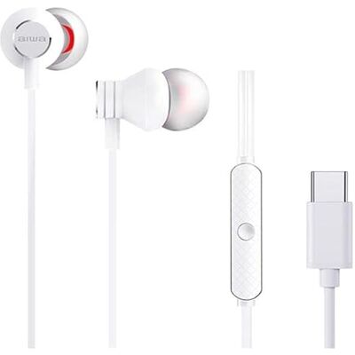 Auriculares Intrauditivos Aiwa ESTM-50USB-C/WT - con Micrófono - USB Tipo-C - Blanco Auriculares Intrauditivos Aiwa ESTM-50USB-C/WT - con Micrófono - USB Tipo-C - Blanco