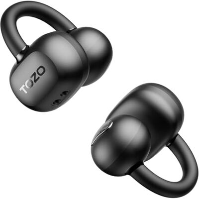 TOZO OpenEarRing Auriculares Inalámbricos Bluetooth 5.4, Cancelación de Ruido IA, ORIGX Acústico,Pantalla LED,40H Reproducción, EQs Ajuste, IPX5 Resistente, Ultra Ligero, USB Tipo-C, Negro TOZO OpenEarRing Auriculares Inalámbricos Bluetooth 5.4, Cancelación de Ruido IA, ORIGX Acústico,Pantalla LED,40H Reproducción, EQs Ajuste, IPX5 Resistente, Ultra Ligero, USB Tipo-C, Negro