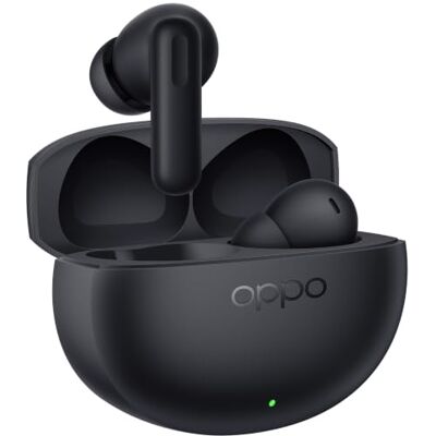 Oppo Enco Air5 Auriculares Bluetooth 6.1 52dB ANC 12mm 54h, Midnight Black IP55, 4,3g cada uno, 10min carga=11h, llamadas IA 3 micrófonos, conexión doble dispositivo, Alive Audio. Oppo Enco Air5 Auriculares Bluetooth 6.1 52dB ANC 12mm 54h, Midnight Black IP55, 4,3g cada uno, 10min carga=11h, llamadas IA 3 micrófonos, conexión doble dispositivo, Alive Audio.