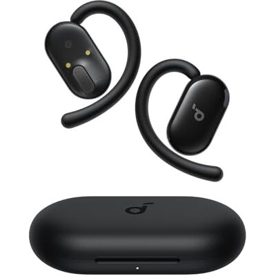 Soundcore Anker V20i Auriculares Open-Ear, Ganchos Ajustables para Orejas Ajuste Ceñido, Graves Potentes, Llamadas Nítidas, IP55, Luces Led, 36 h de Autonomía, Bluetooth 5.4, Conexión Multipunto Soundcore Anker V20i Auriculares Open-Ear, Ganchos Ajustables para Orejas Ajuste Ceñido, Graves Potentes, Llamadas Nítidas, IP55, Luces Led, 36 h de Autonomía, Bluetooth 5.4, Conexión Multipunto