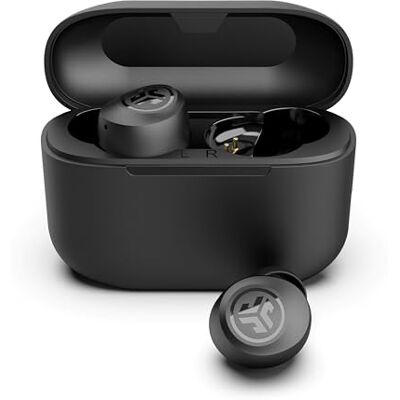 JLab Go Air Pop+ Auriculares Inalámbricos Bluetooth 35h, Negro Medianoche Wireless Earbuds con Caja de Carga, Audífonos Bluetooth con Micrófono, Dual Connect, App JLab Go Air Pop+ Auriculares Inalámbricos Bluetooth 35h, Negro Medianoche Wireless Earbuds con Caja de Carga, Audífonos Bluetooth con Micrófono, Dual Connect, App