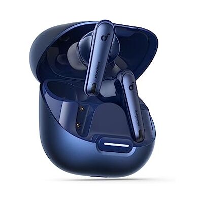 Soundcore by Anker Liberty 4 NC Auriculares Bluetooth con cancelación de Ruido, cancelación de Ruido del 98,5% y cancelación de Ruido adaptativa para oídos y entornos, reproducción 50H (Azul) Soundcore by Anker Liberty 4 NC Auriculares Bluetooth con cancelación de Ruido, cancelación de Ruido del 98,5% y cancelación de Ruido adaptativa para oídos y entornos, reproducción 50H (Azul)