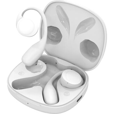 SPC Ether 2 Sense – Auriculares inalámbricos Bluetooth Open-Ear con cancelación de Ruido en Llamadas, Gran duración batería (30h), micrófono, Doble conectividad, IPX4 Blanco SPC Ether 2 Sense – Auriculares inalámbricos Bluetooth Open-Ear con cancelación de Ruido en Llamadas, Gran duración batería (30h), micrófono, Doble conectividad, IPX4 Blanco