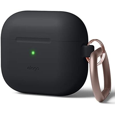 elago Funda de Silicona Premium Compatible con AirPods 3 Carga Inalámbrica, Antigolpes (Negro) elago Funda de Silicona Premium Compatible con AirPods 3 Carga Inalámbrica, Antigolpes (Negro)