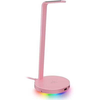 Razer Base Station V2 Chroma Soporte para auriculares con concentrador USB (Iluminación Chroma RGB, 2 puertos USB 3.1, Base antideslizante, Diseñado para audífonos para juegos) Quartz Razer Base Station V2 Chroma Soporte para auriculares con concentrador USB (Iluminación Chroma RGB, 2 puertos USB 3.1, Base antideslizante, Diseñado para audífonos para juegos) Quartz