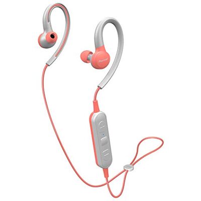 Pioneer SE-E6BT(P) Auriculares deportivos inalámbricos in-ear (6 horas de reproducción, Bluetooth, IPX4, Notification App), rosa Pioneer SE-E6BT(P) Auriculares deportivos inalámbricos in-ear (6 horas de reproducción, Bluetooth, IPX4, Notification App), rosa
