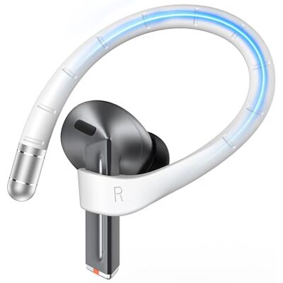 MoKo Ganchos para Las Orejas para Samsung Galaxy Buds 3 Pro/Galaxy Buds 3 FE/Galaxy Buds 3, Accesorios Antideslizantes de Aleación de Titanio con Memoria y Cordón, Deportivos y Antirrobo, Blanco MoKo Ganchos para Las Orejas para Samsung Galaxy Buds 3 Pro/Galaxy Buds 3 FE/Galaxy Buds 3, Accesorios Antideslizantes de Aleación de Titanio con Memoria y Cordón, Deportivos y Antirrobo, Blanco