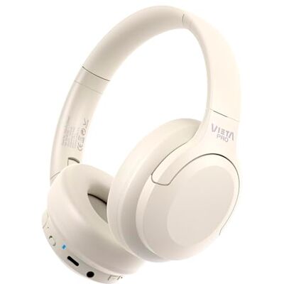 Vieta Auriculares inalambricos Diadema con Dual Pairing. Sonido Estéreo y 50 Horas de Reproducción, Modo Gaming con micrófono para PC/Teléfono, USB Tipo C y Plegables. Cascos Bluetooth Stream Vieta Auriculares inalambricos Diadema con Dual Pairing. Sonido Estéreo y 50 Horas de Reproducción, Modo Gaming con micrófono para PC/Teléfono, USB Tipo C y Plegables. Cascos Bluetooth Stream