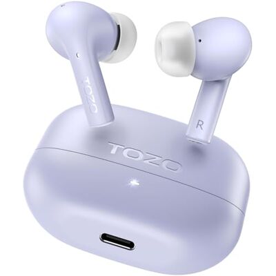 TOZO E2 Auriculares Inalámbricos Bluetooth 5.3, tu Sonido Ideal Siempre ORIGX Acústico, modo juego baja latencia, ENC llamadas nítidas, 32 EQs, ultraligeros 3.7g, 30H batería, estuche portátil TOZO E2 Auriculares Inalámbricos Bluetooth 5.3, tu Sonido Ideal Siempre ORIGX Acústico, modo juego baja latencia, ENC llamadas nítidas, 32 EQs, ultraligeros 3.7g, 30H batería, estuche portátil