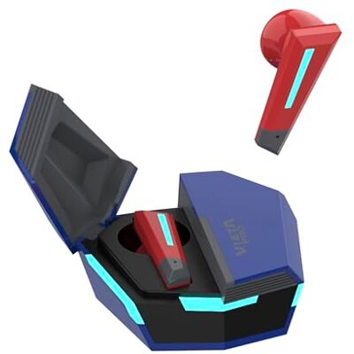 Vieta Auriculares Inalámbricos con Bluetooth 5.3. Táctil y Manos Libres. Cascos con Micrófono Batería Larga Duración 15h. Auriculares de Botón con Caja de Carga Transformer Azúl y Rojo Vieta Auriculares Inalámbricos con Bluetooth 5.3. Táctil y Manos Libres. Cascos con Micrófono Batería Larga Duración 15h. Auriculares de Botón con Caja de Carga Transformer Azúl y Rojo