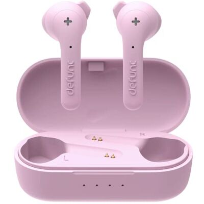 Defunc True Music Auriculares Inalámbricos: Sonido cristalino, micrófono de calidad, larga duración de batería, estuche portátil, controles táctiles, resistentes al agua, rosa. Defunc True Music Auriculares Inalámbricos: Sonido cristalino, micrófono de calidad, larga duración de batería, estuche portátil, controles táctiles, resistentes al agua, rosa.
