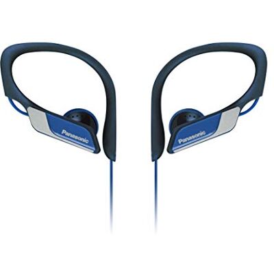 Panasonic RP-HS34E-A Auriculares Tipo Clip para Uso Deportivo, Resistentes al Agua, Ideales para Deportistas, Bajos Claros y Sólidos, Negro y Azul Panasonic RP-HS34E-A Auriculares Tipo Clip para Uso Deportivo, Resistentes al Agua, Ideales para Deportistas, Bajos Claros y Sólidos, Negro y Azul