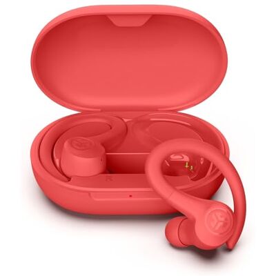 JLab Go Air Sport+ Auriculares Bluetooth Deportivos 35h+, Coral Auriculares Inalámbricos Deportivos, Auricular Deportivo IP55 Resistente al Sudor, Audífonos Inalámbricos JLab Go Air Sport+ Auriculares Bluetooth Deportivos 35h+, Coral Auriculares Inalámbricos Deportivos, Auricular Deportivo IP55 Resistente al Sudor, Audífonos Inalámbricos