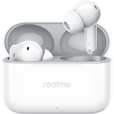 realme Buds T200 Auriculares Inalámbricos con 32dB ANC, 50H de Batería, Auriculares Bluetooth TWS In-Ear con 12,4 mm Hi-Res Audio Controlador y 3D Audio Espacial, IP55 Audífonos, Blanco realme Buds T200 Auriculares Inalámbricos con 32dB ANC, 50H de Batería, Auriculares Bluetooth TWS In-Ear con 12,4 mm Hi-Res Audio Controlador y 3D Audio Espacial, IP55 Audífonos, Blanco