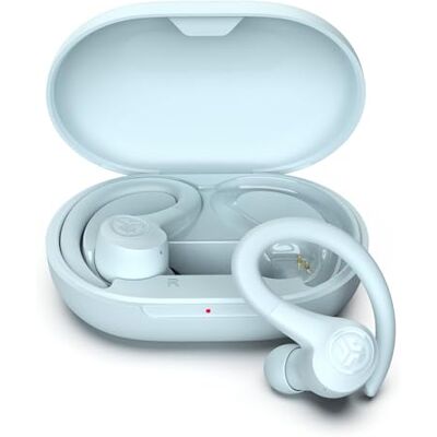 JLab Go Air Sport+ Auriculares Bluetooth Deportivos 35h+, Azul Claro Auriculares Inalámbricos Deportivos, Auricular Deportivo IP55 Resistente al Sudor, Audífonos Inalámbricos JLab Go Air Sport+ Auriculares Bluetooth Deportivos 35h+, Azul Claro Auriculares Inalámbricos Deportivos, Auricular Deportivo IP55 Resistente al Sudor, Audífonos Inalámbricos