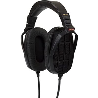 Koss ESP-950 Electrostatic Stereophone, Negro Funda de transporte de cuero incluida, orejeras giratorias, diseño al aire libre Koss ESP-950 Electrostatic Stereophone, Negro Funda de transporte de cuero incluida, orejeras giratorias, diseño al aire libre