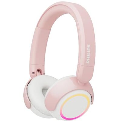 Philips TAK4200PK 4200 Series Auriculares Infantiles inalámbricos on Ear Plegables, limitación Volumen, Audio compartido, Cable 3,5 mm y USB-C Incluido Rosa Philips TAK4200PK 4200 Series Auriculares Infantiles inalámbricos on Ear Plegables, limitación Volumen, Audio compartido, Cable 3,5 mm y USB-C Incluido Rosa