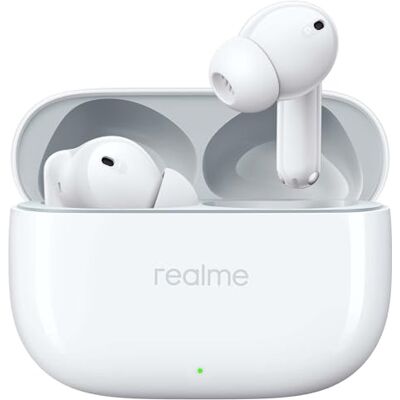 realme Buds T310 Auriculares Inalámbricos con 46dB ANC Cancelación de Ruido, 360° Audio Espacial Auriculares Bluetooth 40H de Batería, TWS In-Ear con 12,4 mm Hi-Res Audio Controlador, IP55, Blanco realme Buds T310 Auriculares Inalámbricos con 46dB ANC Cancelación de Ruido, 360° Audio Espacial Auriculares Bluetooth 40H de Batería, TWS In-Ear con 12,4 mm Hi-Res Audio Controlador, IP55, Blanco