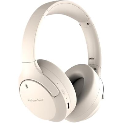 Krüger&Matz Auriculares inalámbricos en la Oreja Street 4 Micrófono Incorporado Función ANC Bluetooth 5.4 Beige Krüger&Matz Auriculares inalámbricos en la Oreja Street 4 Micrófono Incorporado Función ANC Bluetooth 5.4 Beige