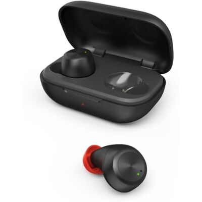 Hama Cascos Inalámbricos Bluetooth (Auriculares de Botón Pequeños IPX4 Micrófono Ligeros 4g 16h Batería Total Estuche Cargador Rápido) Negro Hama Cascos Inalámbricos Bluetooth (Auriculares de Botón Pequeños IPX4 Micrófono Ligeros 4g 16h Batería Total Estuche Cargador Rápido) Negro