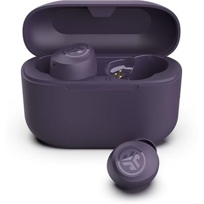 JLab Go Air Pop+ Auriculares Inalámbricos Bluetooth 35h, Violeta Wireless Earbuds con Caja de Carga, Audífonos Bluetooth con Micrófono, Dual Connect, App JLab Go Air Pop+ Auriculares Inalámbricos Bluetooth 35h, Violeta Wireless Earbuds con Caja de Carga, Audífonos Bluetooth con Micrófono, Dual Connect, App