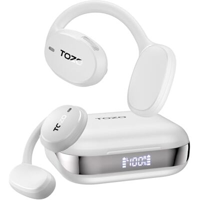 TOZO Openego Auriculares Inalámbricos Bluetooth, grabación y reuniones Traducción cara a cara, resumen automático, pantalla LED, sonido premium, llamadas claras, estables para oficina y viajes TOZO Openego Auriculares Inalámbricos Bluetooth, grabación y reuniones Traducción cara a cara, resumen automático, pantalla LED, sonido premium, llamadas claras, estables para oficina y viajes