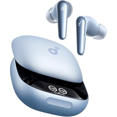 Soundcore Liberty 4 Pro de Anker Auriculares con Cancelación de Ruido Adaptativa en Tiempo Real, 7 Sensores, Música Hi-Fi Estudio, Llamadas Nítidas con 10 Micrófonos e IA Soundcore Liberty 4 Pro de Anker Auriculares con Cancelación de Ruido Adaptativa en Tiempo Real, 7 Sensores, Música Hi-Fi Estudio, Llamadas Nítidas con 10 Micrófonos e IA