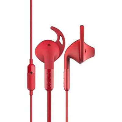 Defunc Sport auriculares de diadema con clavija jack de 3,5 mm, color rojo Defunc Sport auriculares de diadema con clavija jack de 3,5 mm, color rojo