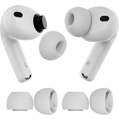 MMOBIEL 2 Pares Almohadillas de Repuesto para AirPods Pro Gen 3 de – Almohadillas de Silicona con Caja Almacenamiento Portátil y Ajustan Al Estuche Carga – Instalación Fácil – (L 2 Pares) MMOBIEL 2 Pares Almohadillas de Repuesto para AirPods Pro Gen 3 de – Almohadillas de Silicona con Caja Almacenamiento Portátil y Ajustan Al Estuche Carga – Instalación Fácil – (L 2 Pares)