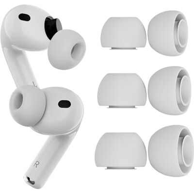 MMOBIEL 2 Pares Almohadillas de Repuesto para AirPods Pro Gen 3 de – Almohadillas de Silicona con Caja Almacenamiento Portátil y Ajustan Al Estuche Carga – Instalación Fácil – (S/M/L 3 Pares) MMOBIEL 2 Pares Almohadillas de Repuesto para AirPods Pro Gen 3 de – Almohadillas de Silicona con Caja Almacenamiento Portátil y Ajustan Al Estuche Carga – Instalación Fácil – (S/M/L 3 Pares)