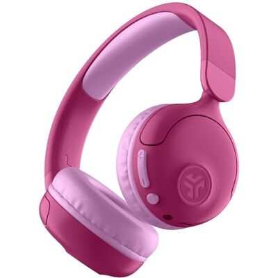 JLab JBuddies Pop Auriculares Infantiles Inalámbricos, Rosa 48h+ Autonomía y Modo Cableado, Volumen Seguro 85/95dB, Bluetooth Plegables para Niños con Modo Compartir JLab JBuddies Pop Auriculares Infantiles Inalámbricos, Rosa 48h+ Autonomía y Modo Cableado, Volumen Seguro 85/95dB, Bluetooth Plegables para Niños con Modo Compartir