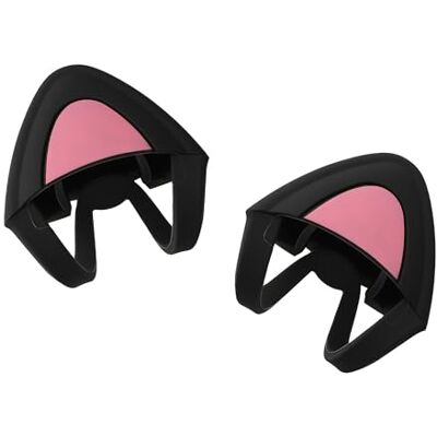 kwmobile Orejas de Gato para Auriculares Overear Headphone 2X Clips para Headphones para Diademas de 2,5 cm a 3,8 cm de diámetro Negro/Rosa Fucsia kwmobile Orejas de Gato para Auriculares Overear Headphone 2X Clips para Headphones para Diademas de 2,5 cm a 3,8 cm de diámetro Negro/Rosa Fucsia