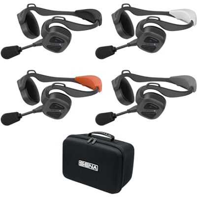 Sena Nautitalk Bosun Auriculares de comunicación Multi-Sport Mesh Intercom para la navegación y Otros Deportes acuáticos, Paquete cuádruple Sena Nautitalk Bosun Auriculares de comunicación Multi-Sport Mesh Intercom para la navegación y Otros Deportes acuáticos, Paquete cuádruple