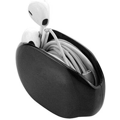 GEEKRIA he In-Ear Headset Smart Storage Box/Earbuds Holder Case/Earphone Bobbin Winder Wrap/Cord Tangle-Free Portable Manager/Cable Storage Organizer/Wire Keeper (1PCS/Black) GEEKRIA he In-Ear Headset Smart Storage Box/Earbuds Holder Case/Earphone Bobbin Winder Wrap/Cord Tangle-Free Portable Manager/Cable Storage Organizer/Wire Keeper (1PCS/Black)