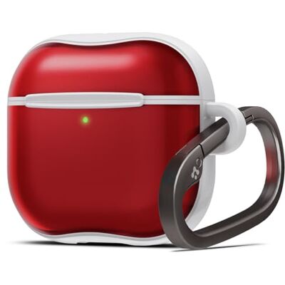 Spigen Funda Classic C1 para AirPods 5/4 Funda translúcida de diseño retro de TPU y PC con mosquetón para protección diaria para 2026/2024 Ruby Spigen Funda Classic C1 para AirPods 5/4 Funda translúcida de diseño retro de TPU y PC con mosquetón para protección diaria para 2026/2024 Ruby