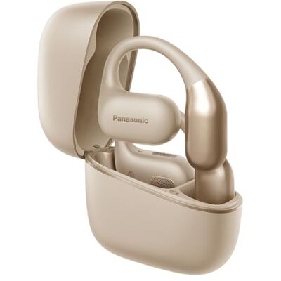 Panasonic RB-F10DE-C Auriculares Inalámbricos de Oído Abierto Sport Deportivos para Running y Fitness, con Micrófono ENC, 25 Horas de Reproducción, Bluetooth 5.4, IPX4, Controles Táctiles, Beige Panasonic RB-F10DE-C Auriculares Inalámbricos de Oído Abierto Sport Deportivos para Running y Fitness, con Micrófono ENC, 25 Horas de Reproducción, Bluetooth 5.4, IPX4, Controles Táctiles, Beige